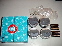 OEM German Pistons w/rings, pins and clips, 1.9 Liter Turbo-Diesel
