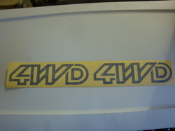 Vanagon Syncro 4WD Decals Pair (black)
