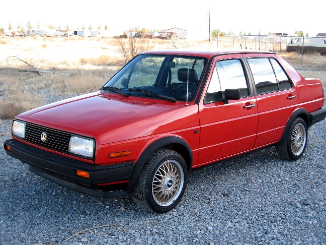 Red Mk2 Jetta